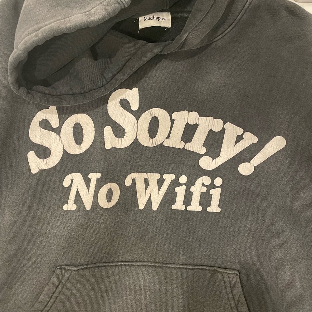 Madhappy So Sorry! No Wifi Sweatshirt - Picture 2 of 9